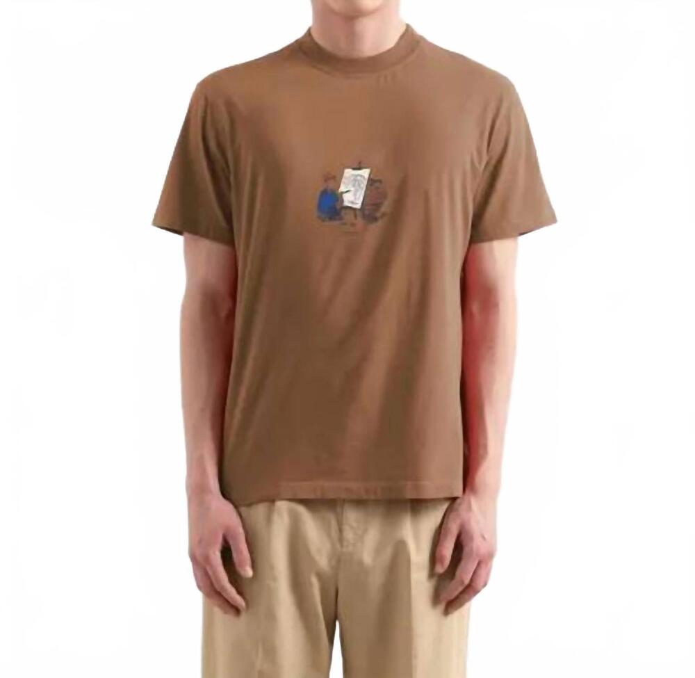 NEW EDMMOND STUDIOS avant garde tee in brown